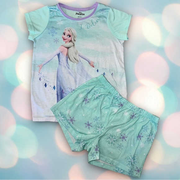 Disney Pajamas Disney Princess Frozen Elsa Girls Pajama Set Size 12 Poshmark